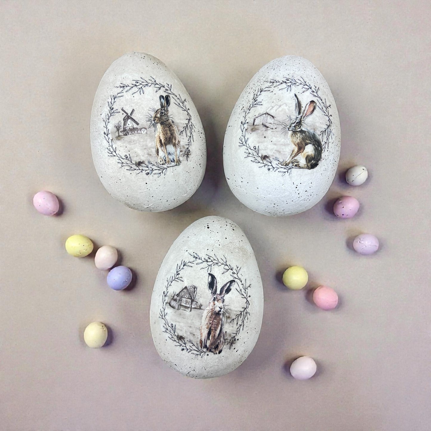 Unfinished Paper Mache Egg - 4" x 3"