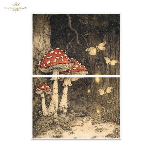 Special Order - ITD Collection Rice Paper 2 Sheet Set - Alice's Magic Series II