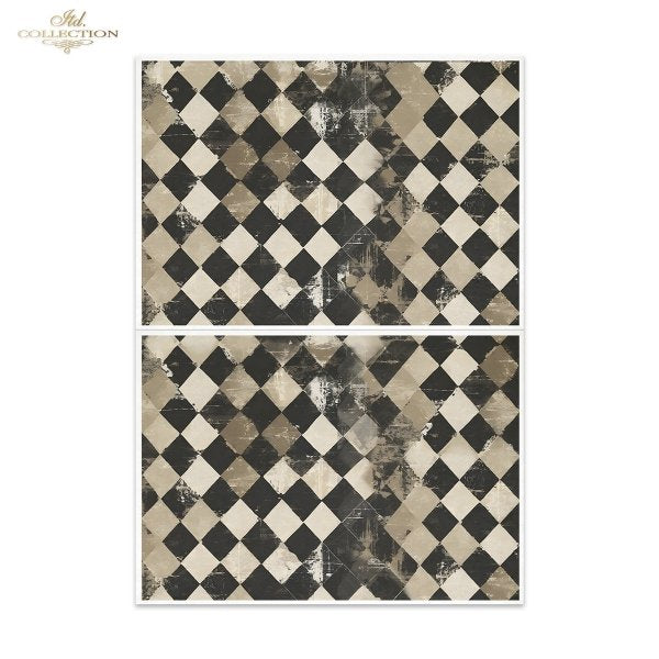 Special Order - ITD Collection Rice Paper 2 Sheet Set - Black and White Series IV
