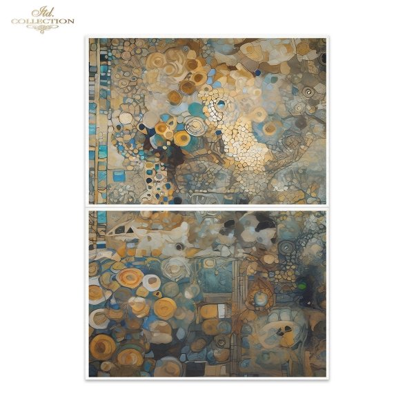 Special Order - ITD Collection Rice Paper 2 Sheet Set - Inspired by Klimt Series III