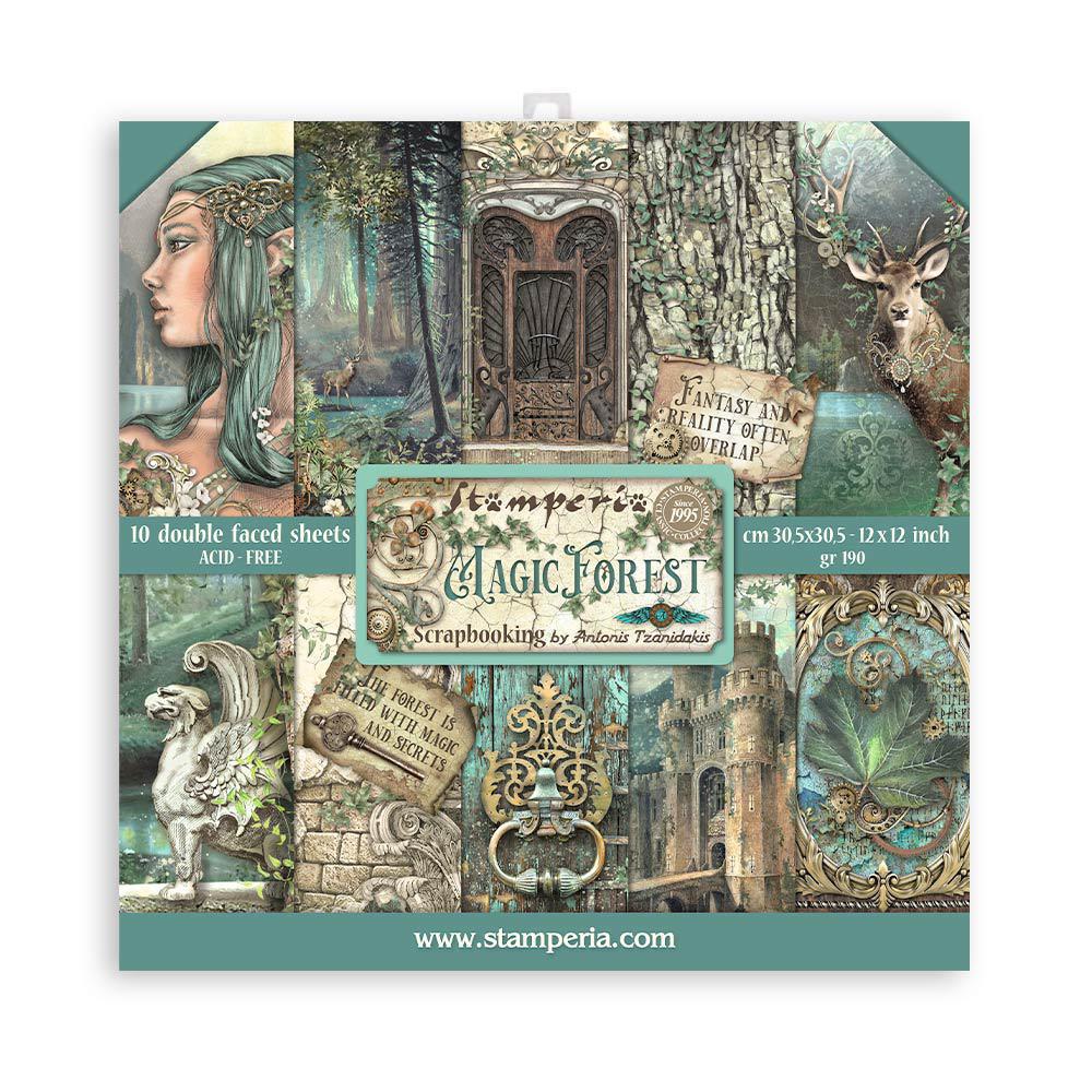 Scrapbook Customs - Magical Collection - 12 x 12 Double Sided Paper -  Castle Right Quick Page