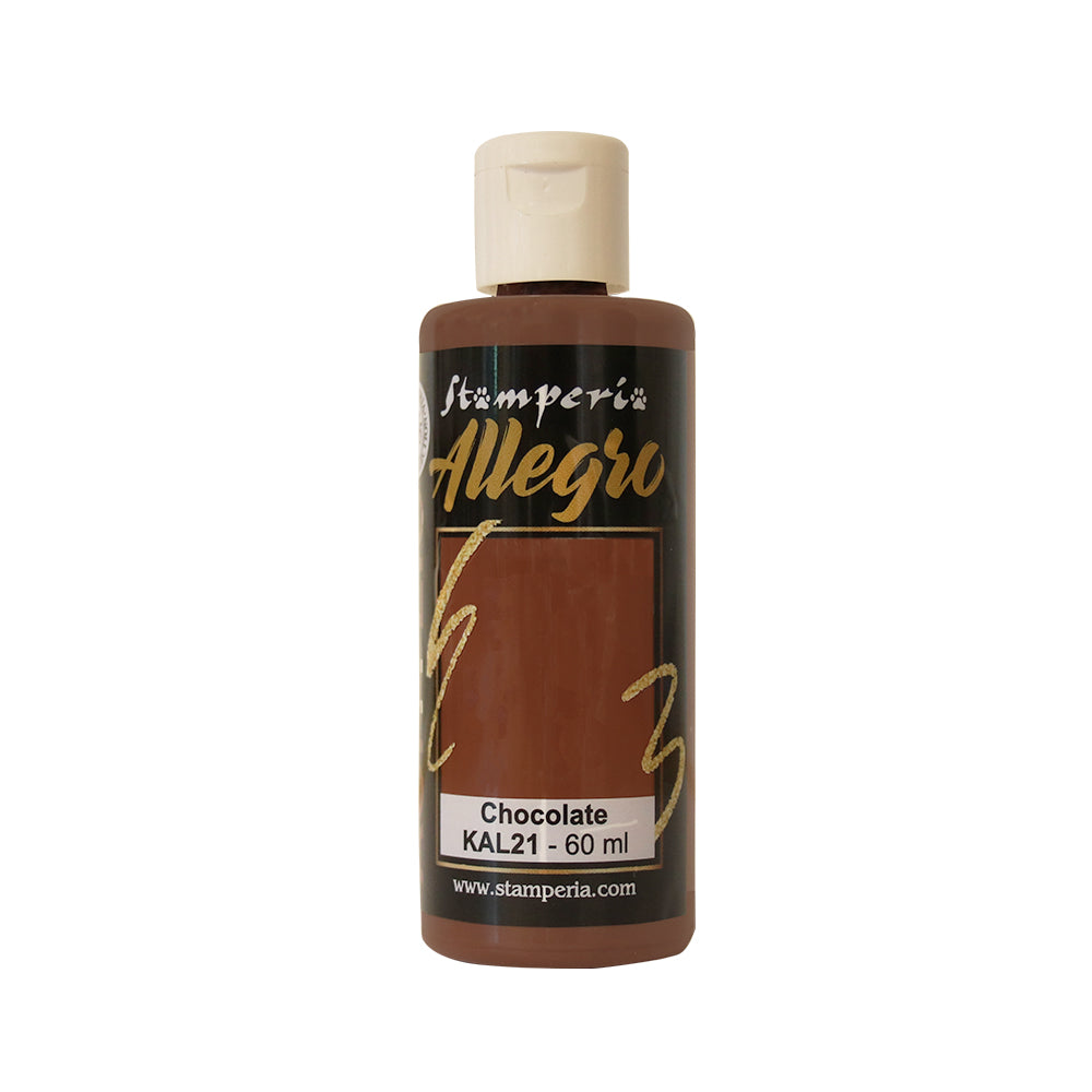 Stamperia Allegro Paint 60 ml - Chocolate