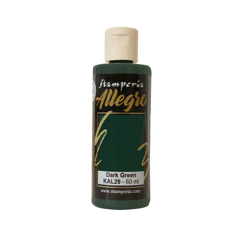 Stamperia Allegro Paint 60 ml - Dark Green