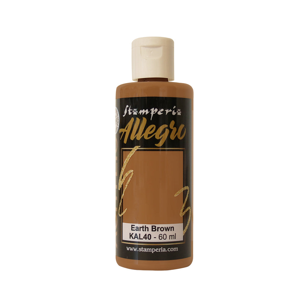 Stamperia Allegro Paint 60 ml - Earth Brown