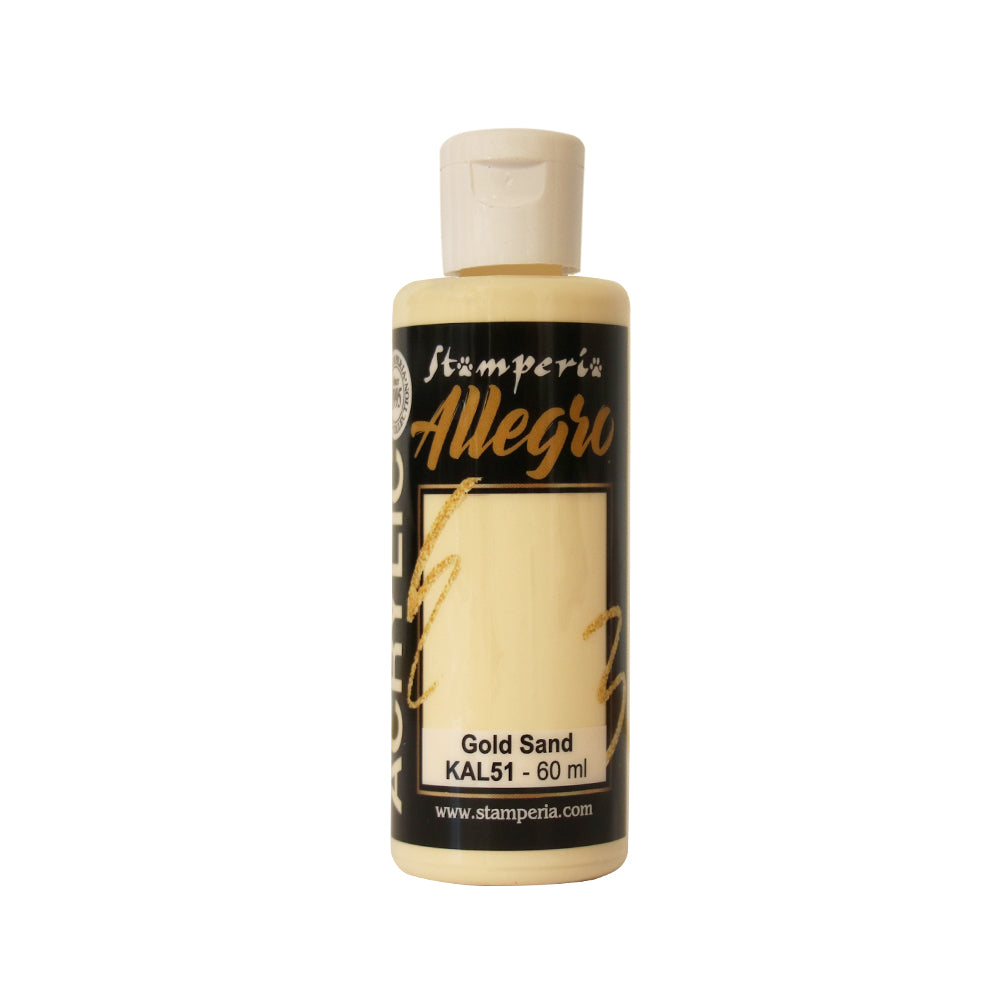 Stamperia Allegro Paint 60 ml - Gold Sand