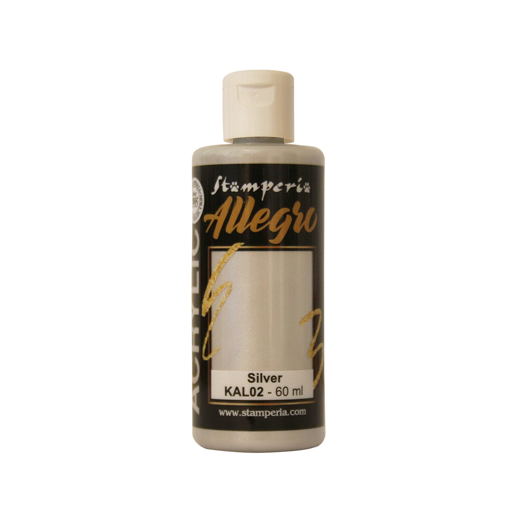 Stamperia Allegro Paint 60 ml - Silver