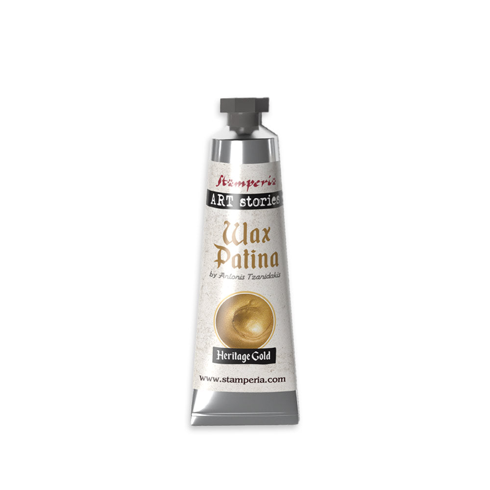 Stamperia Art Stories Wax Patina 40ml - Heritage Gold