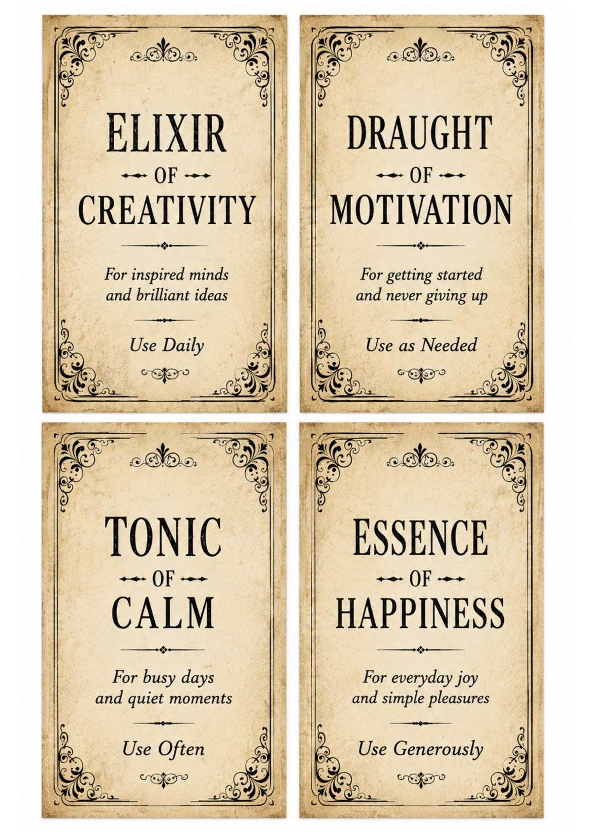 Wet Transfers A4- Elixir Labels