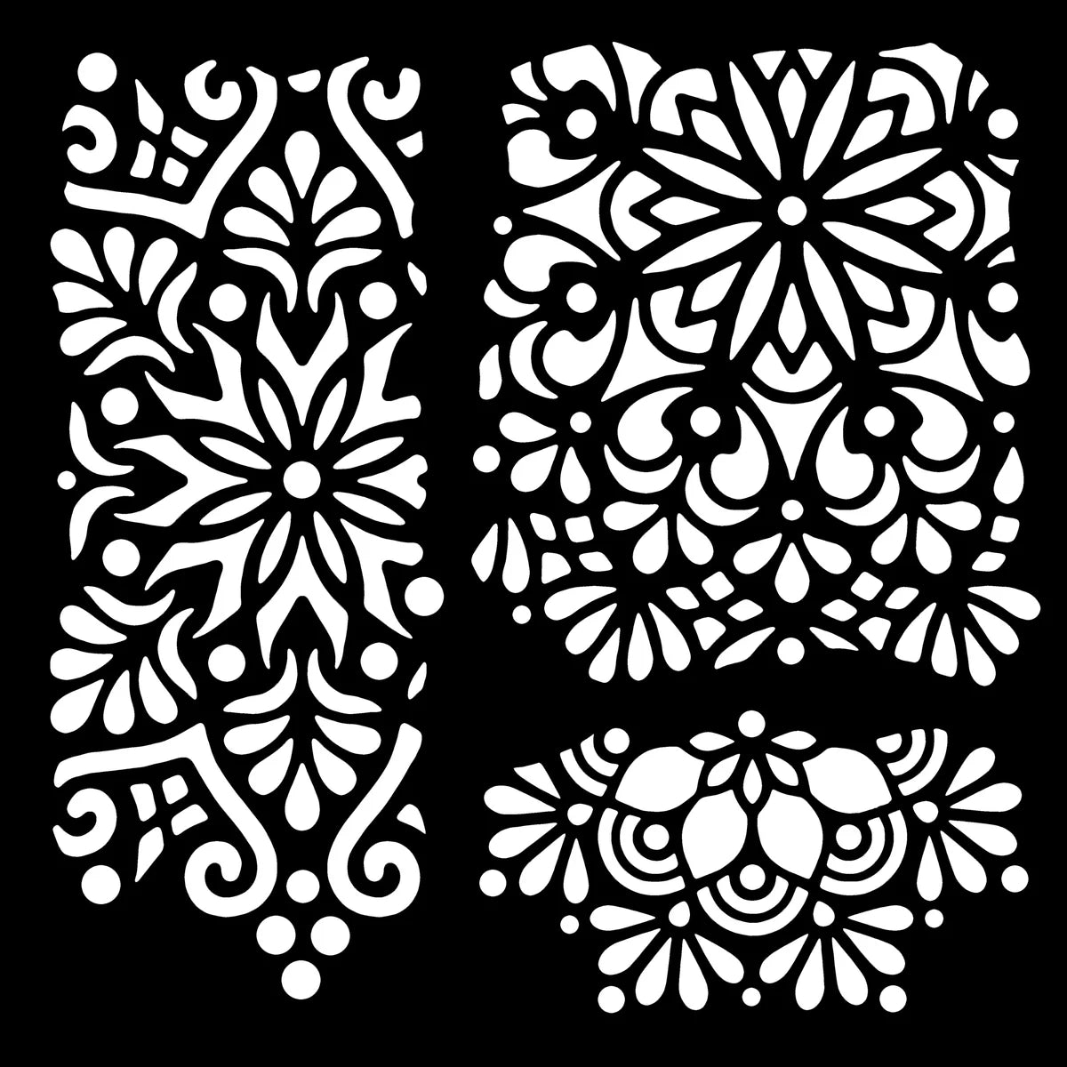 Woodware Craft Collection Stencil - Mandala Fragments