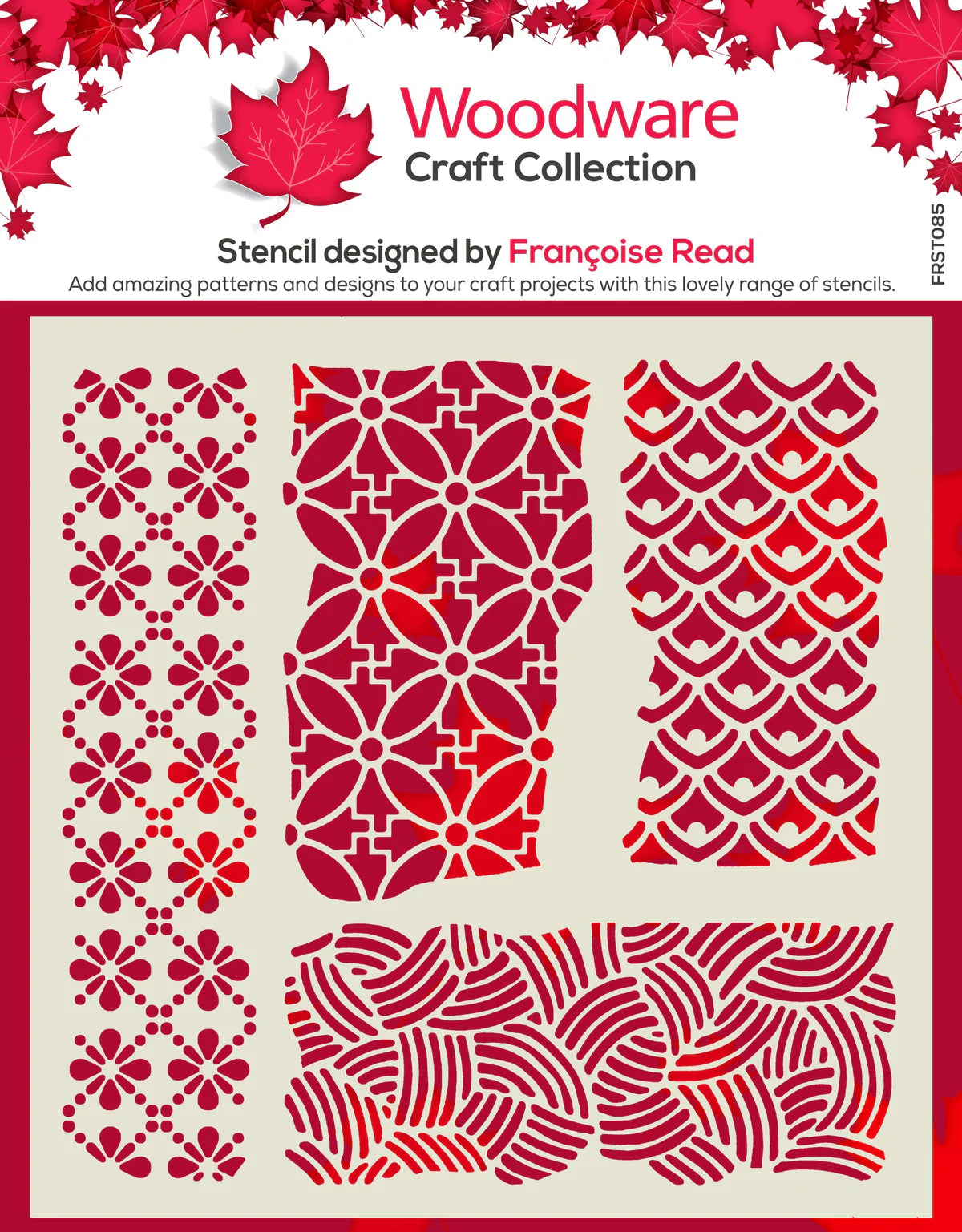 Woodware Craft Collection Stencil - Organic