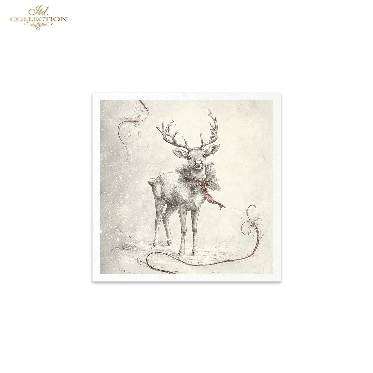 Decoupage Mini Rice Paper Set - Christmas Reindeer and Polar Bears (Special Pre-Order)