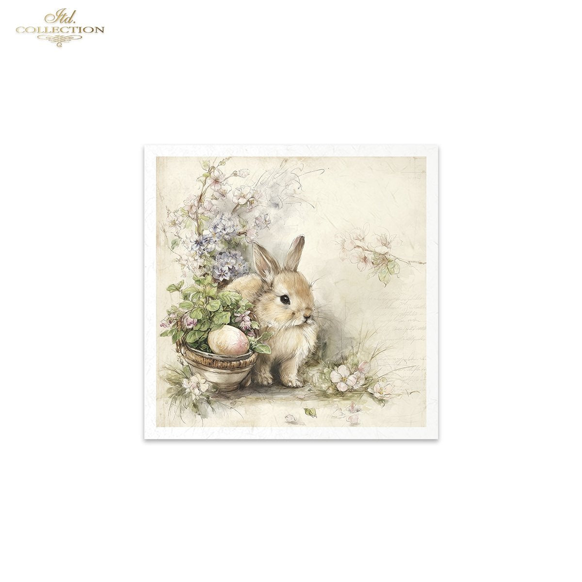 Decoupage Rice Paper Mini Set - Cute Bunnies