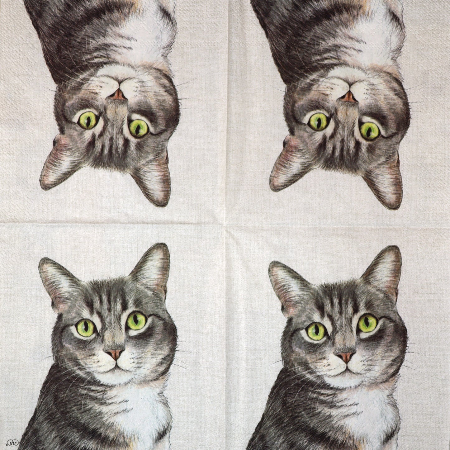 Decoupage napkins 6.5" - Farm Cat