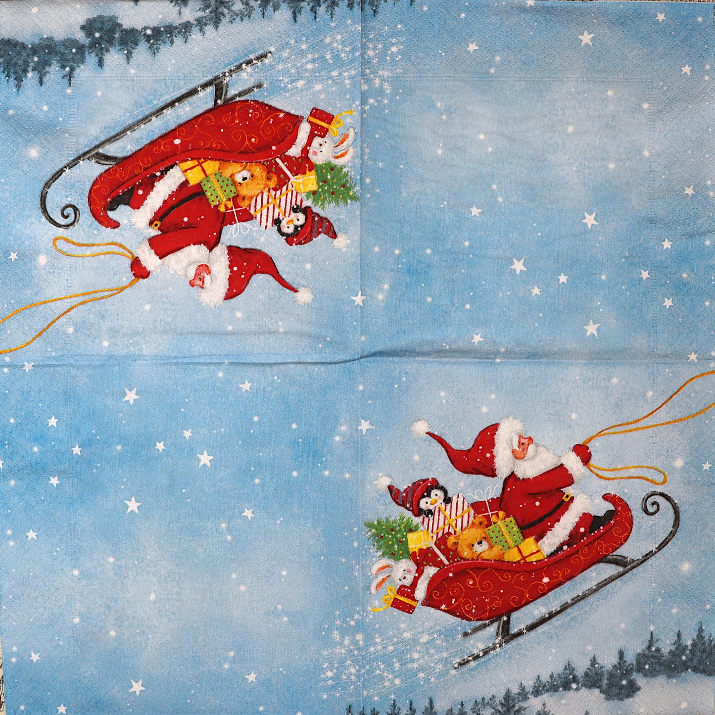 Decoupage Napkins 6.5" - Sleigh Ride