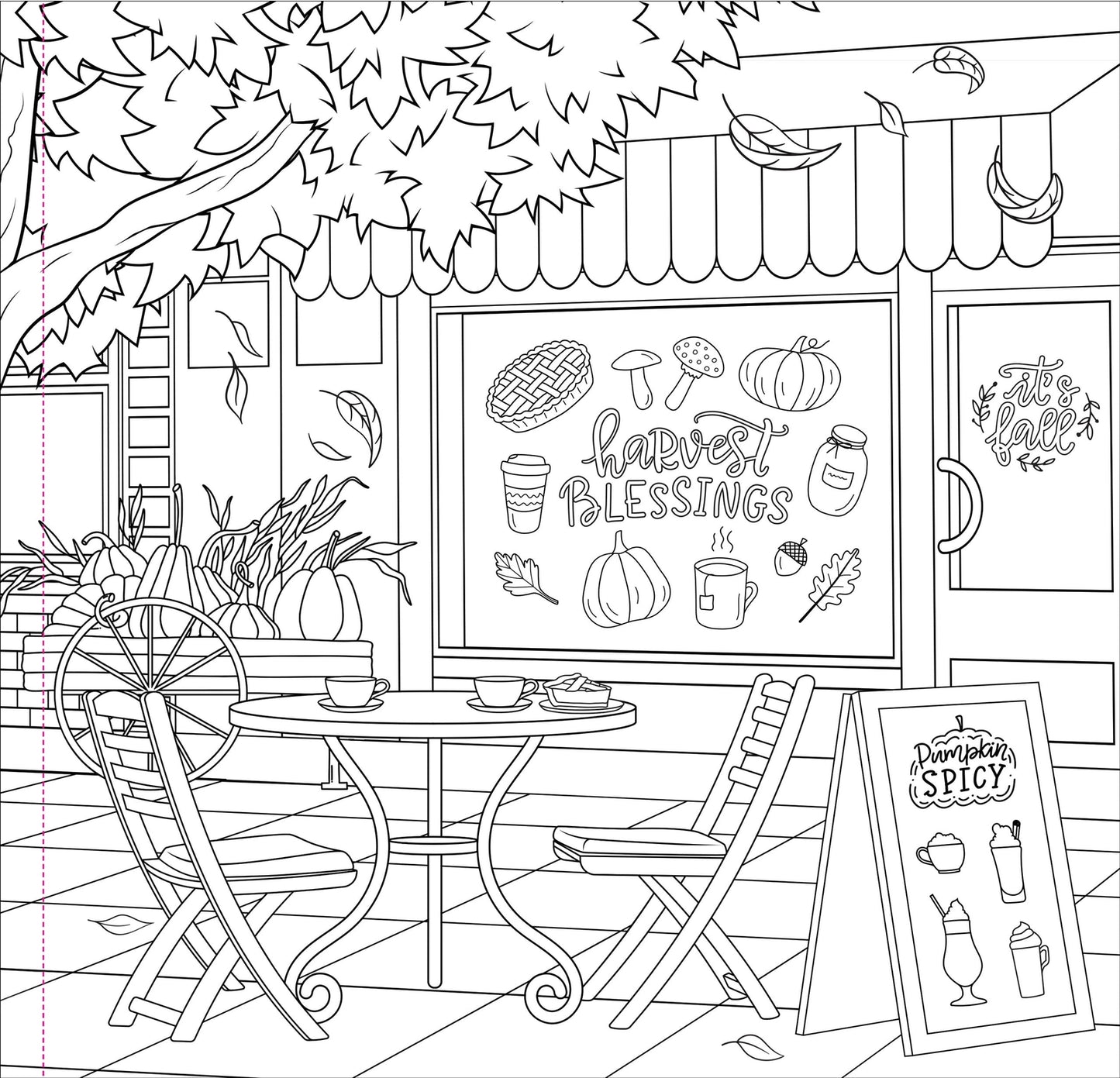Autumn Dreams Artist's Coloring Book