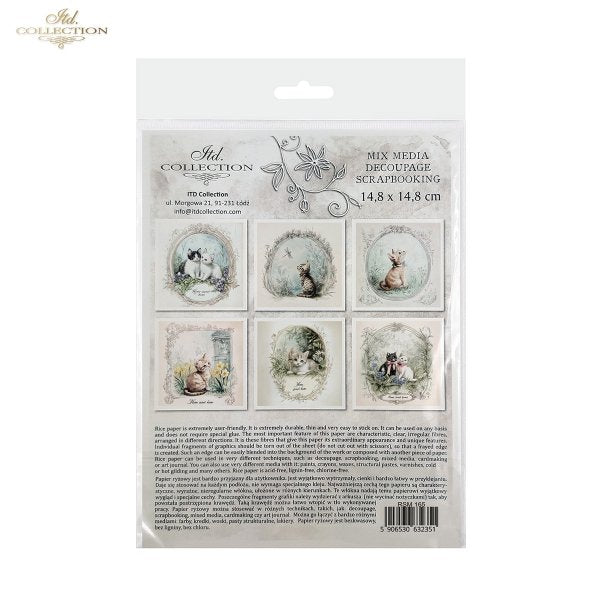 ITD Mini Collection Rice Paper Set - Cats