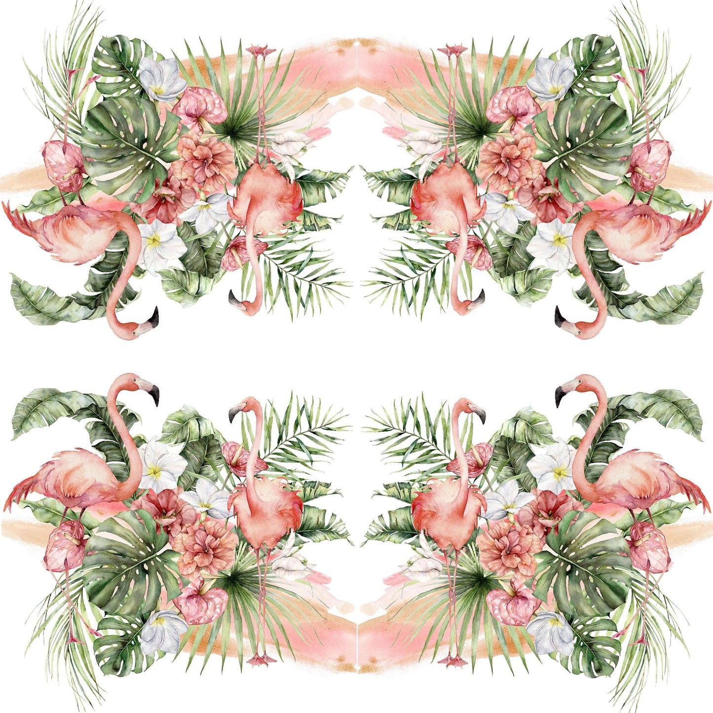 Decoupage Napkins 6.5" (2pcs)- Flamingo Paradise