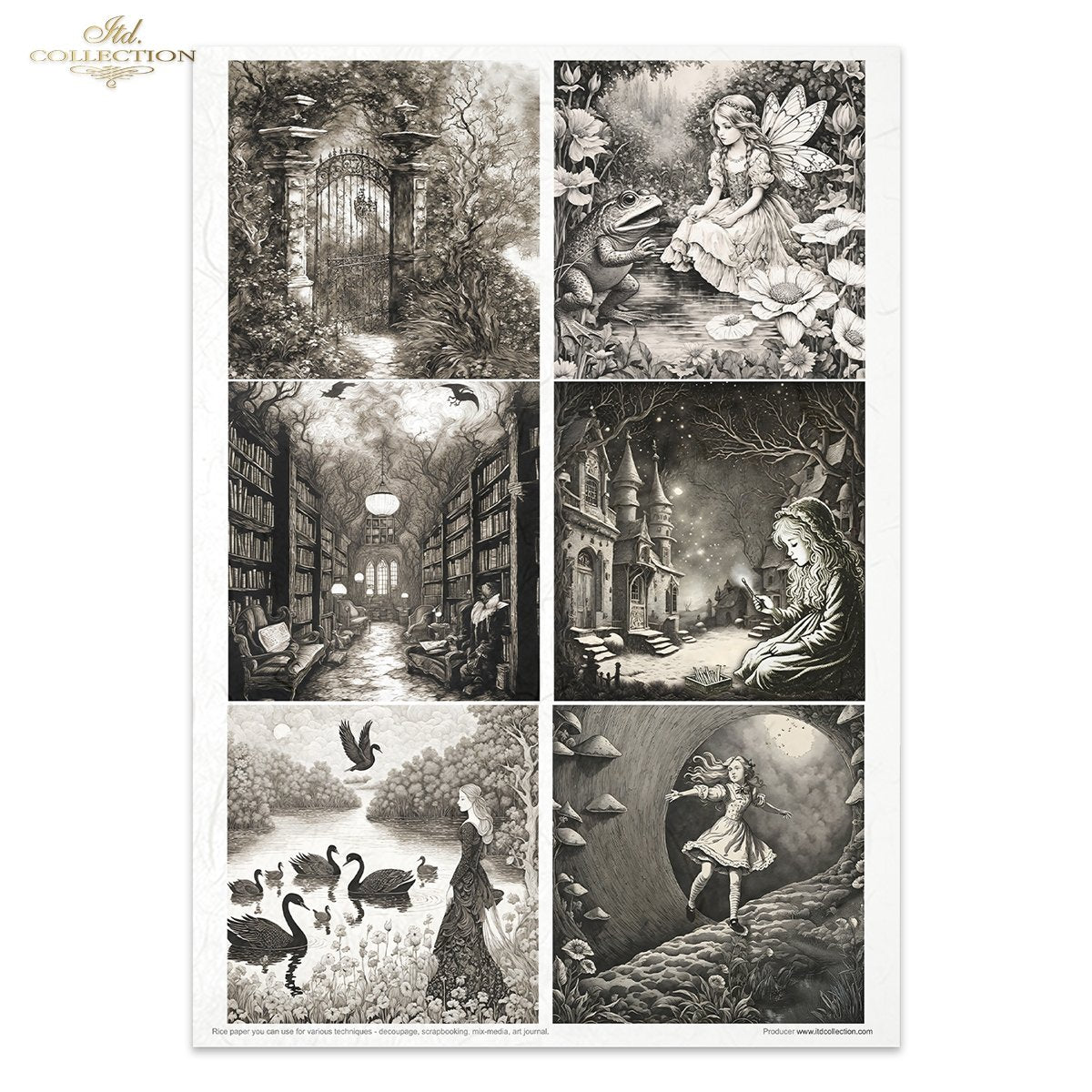 Special Order - ITD Collection Rice Paper Creative Kit - Lost in a Fairy Tale