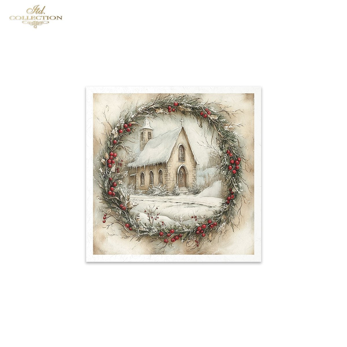 Decoupage Mini Rice Paper Set - Merry Christmas (Special Pre-Order)