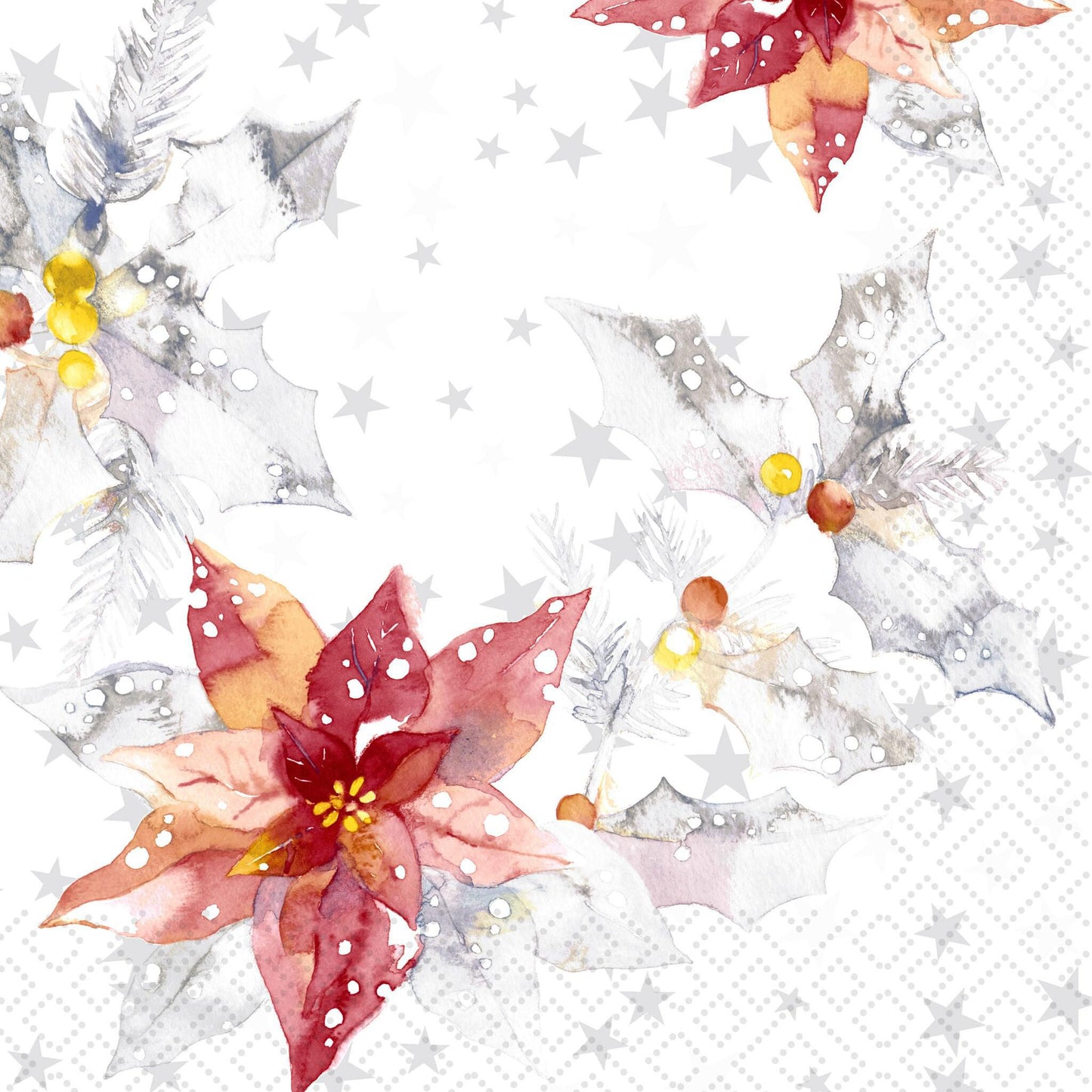 Decoupage Napkin Value Bundle - Christmas Floral