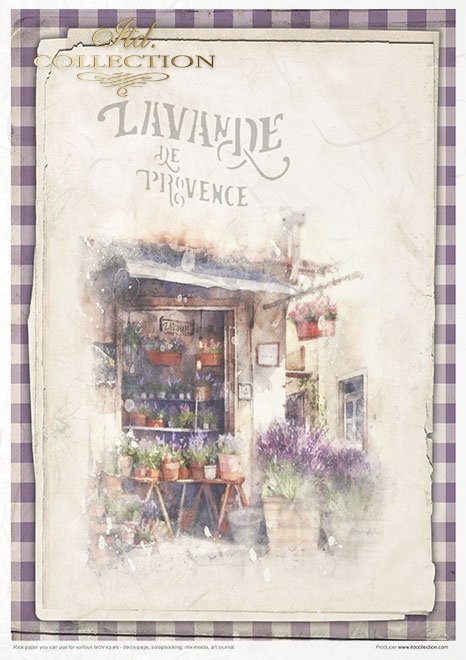 Special Order - ITD Collection Rice Paper Creative Kit - Provence 1 Scented with Lavender