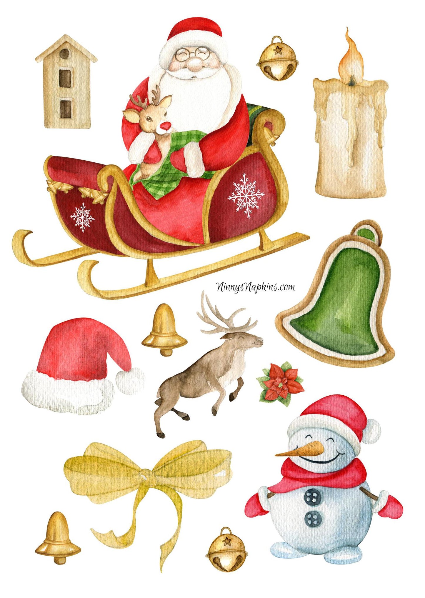 Ninny's Rice Paper A4 - Winter Elements III