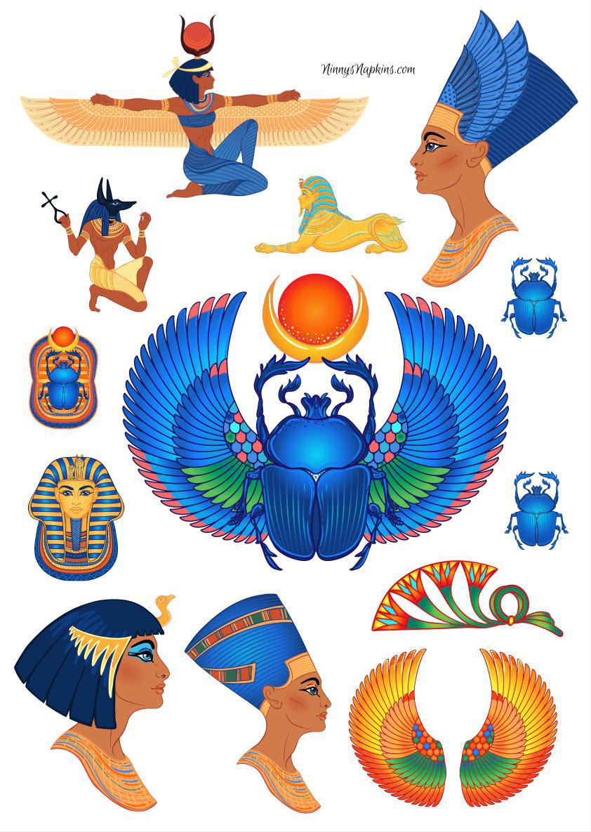 Ninny's Rice Paper A4 - Egyptian Elements II