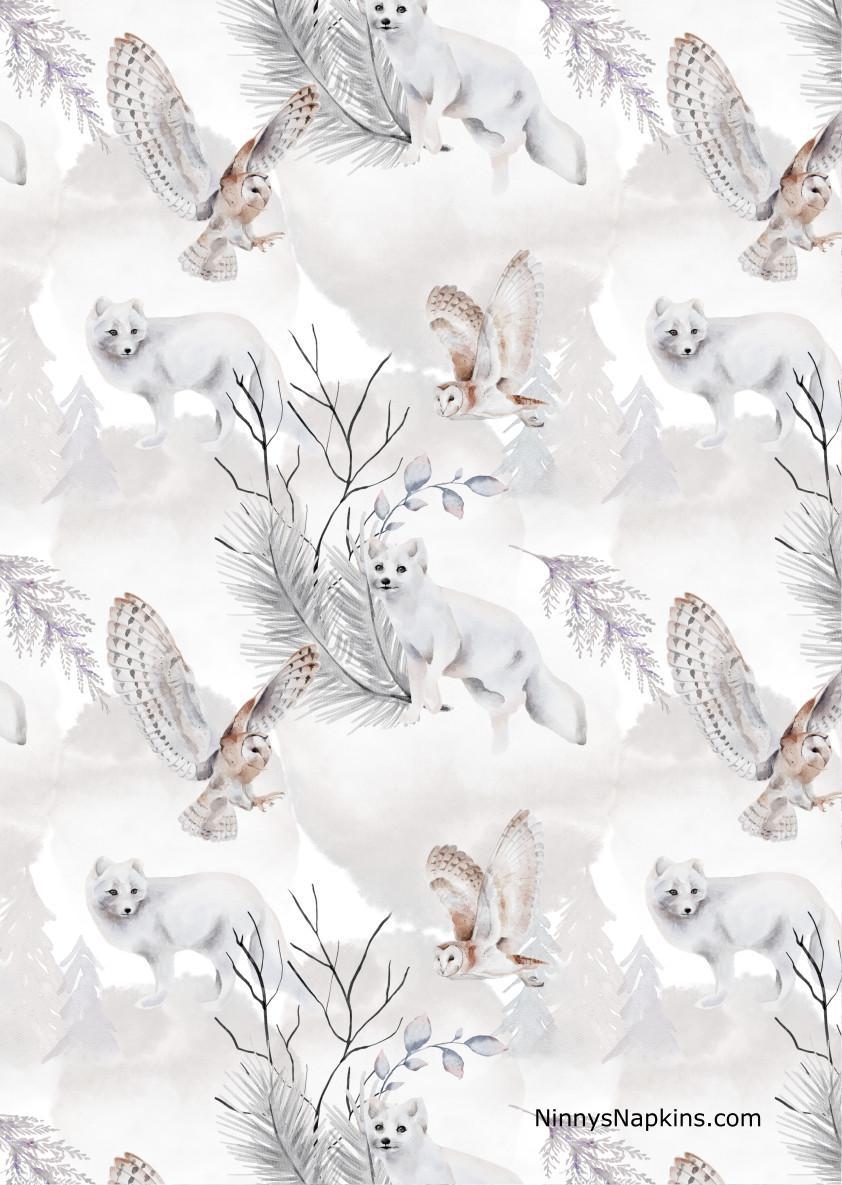 Ninny's Rice Paper A4 - Winter Fox