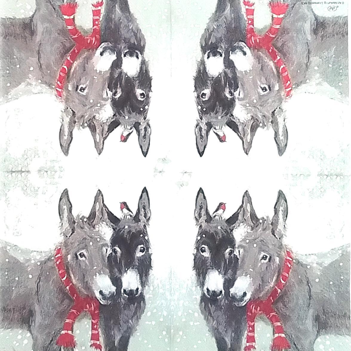 Decoupage Napkins 6.5"- Pips and Grey