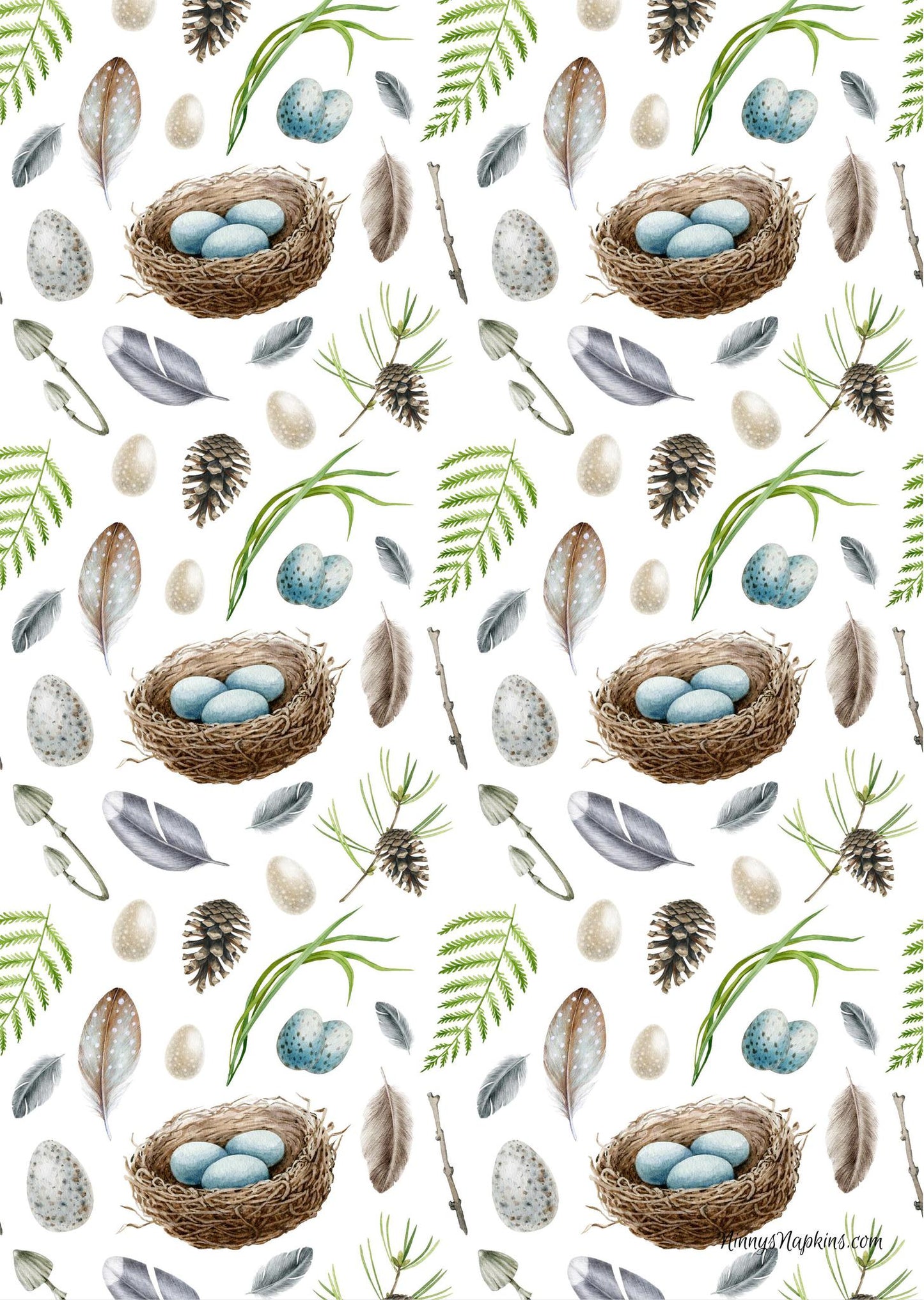 Ninny's Rice Paper A4 - Little Blue Eggs