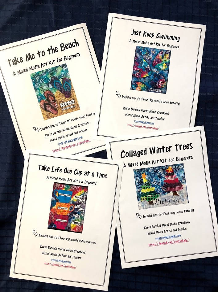 CreativeKady's Mixed Media Creations - Take Me To the Beach Art Kit