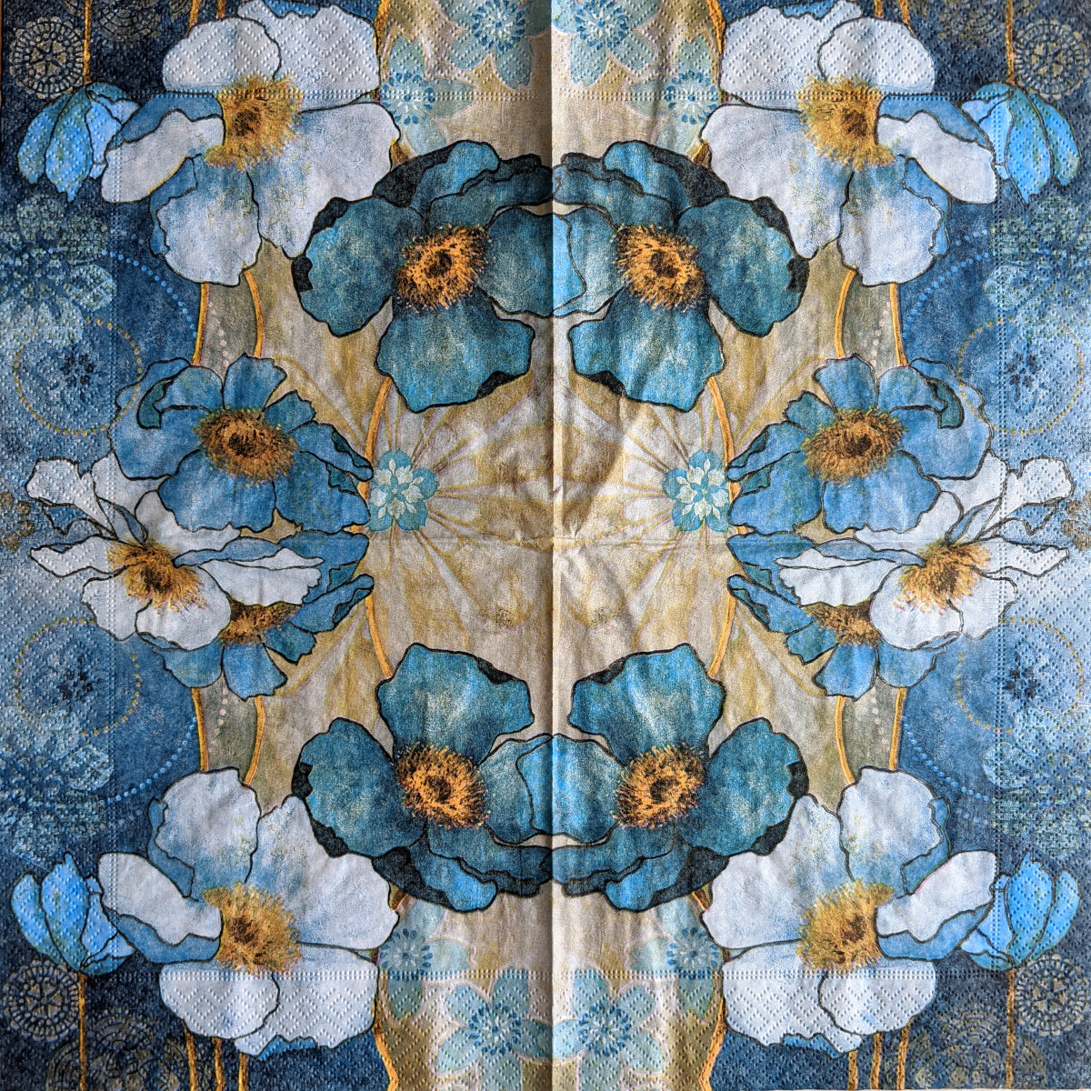 Decoupage Napkins 6.5" - Harmony in Blue