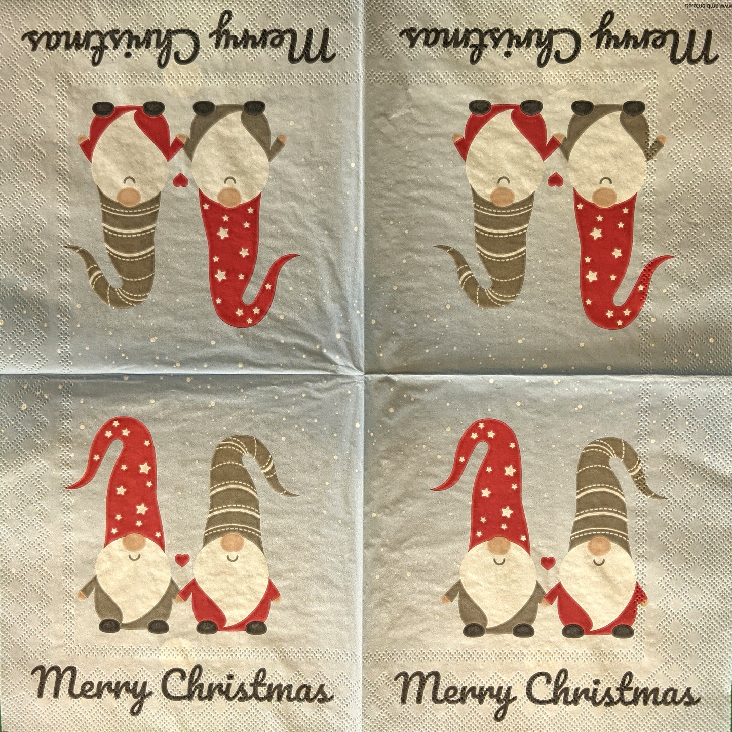 Decoupage Napkins, Lunch 6.5" (2pcs)- Side by Side