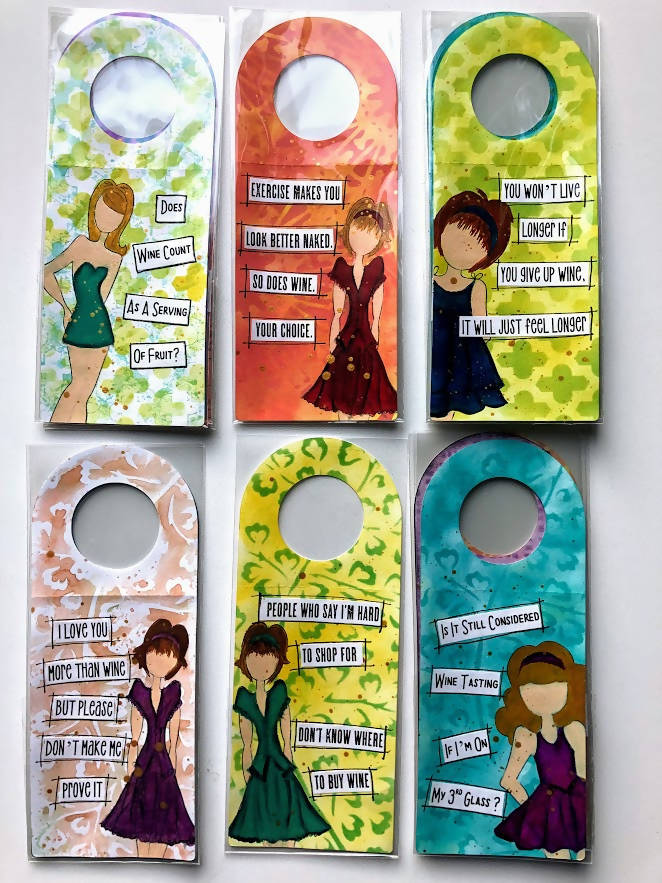 Mixed Media Creations Digital Sentiment Pack - Wine About It