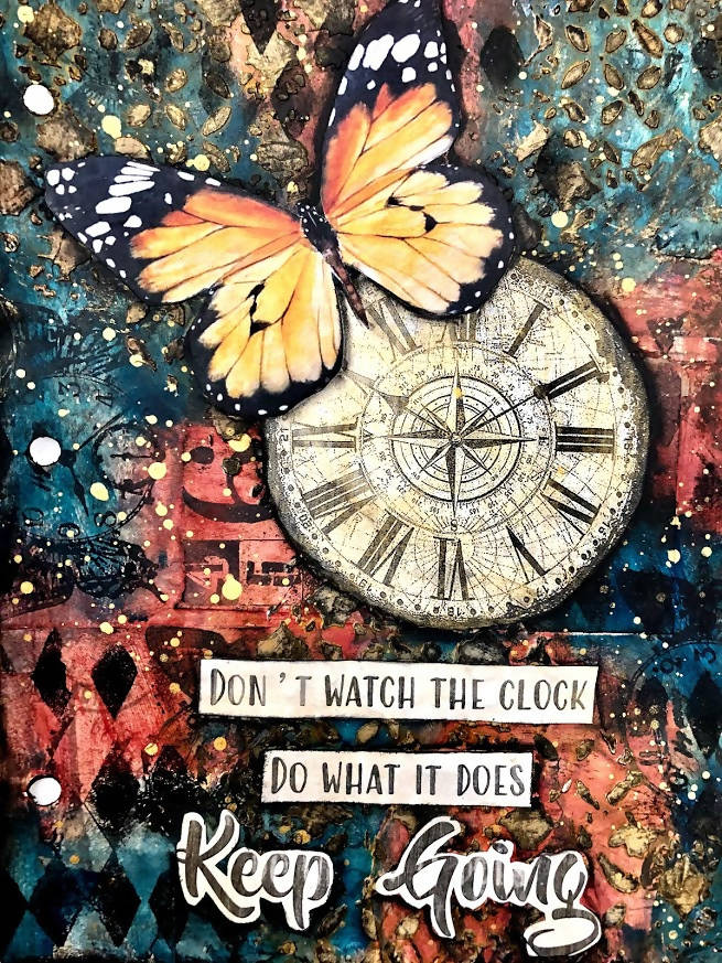 Mixed Media Creations Digital Sentiment Pack - It's About Time