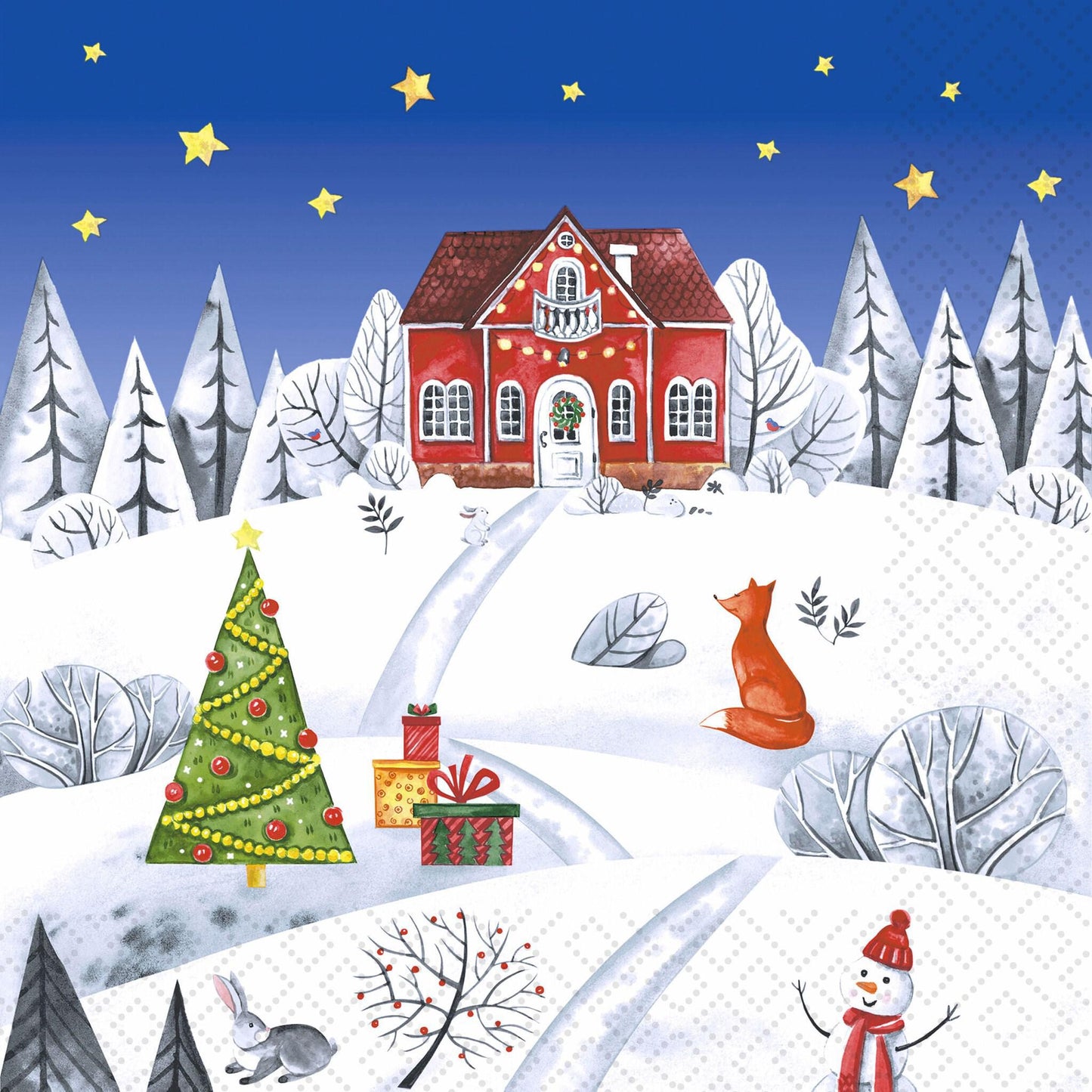 Decoupage Napkins 6.5" - Winter Land