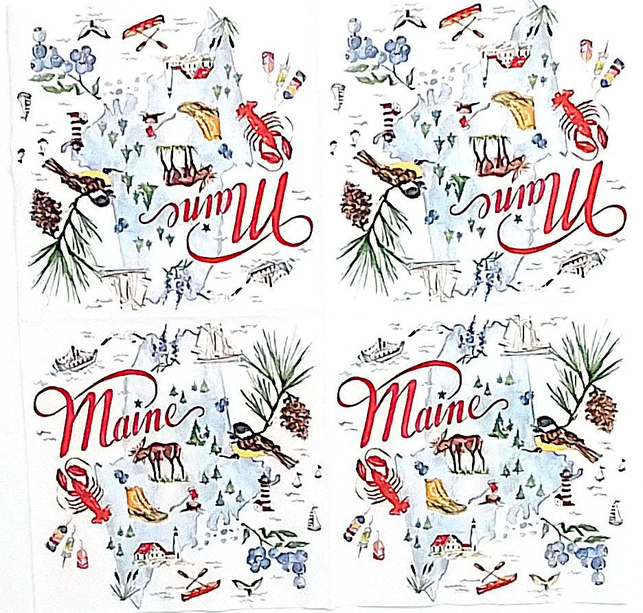 Decoupage Napkins 5"- ME State Collection