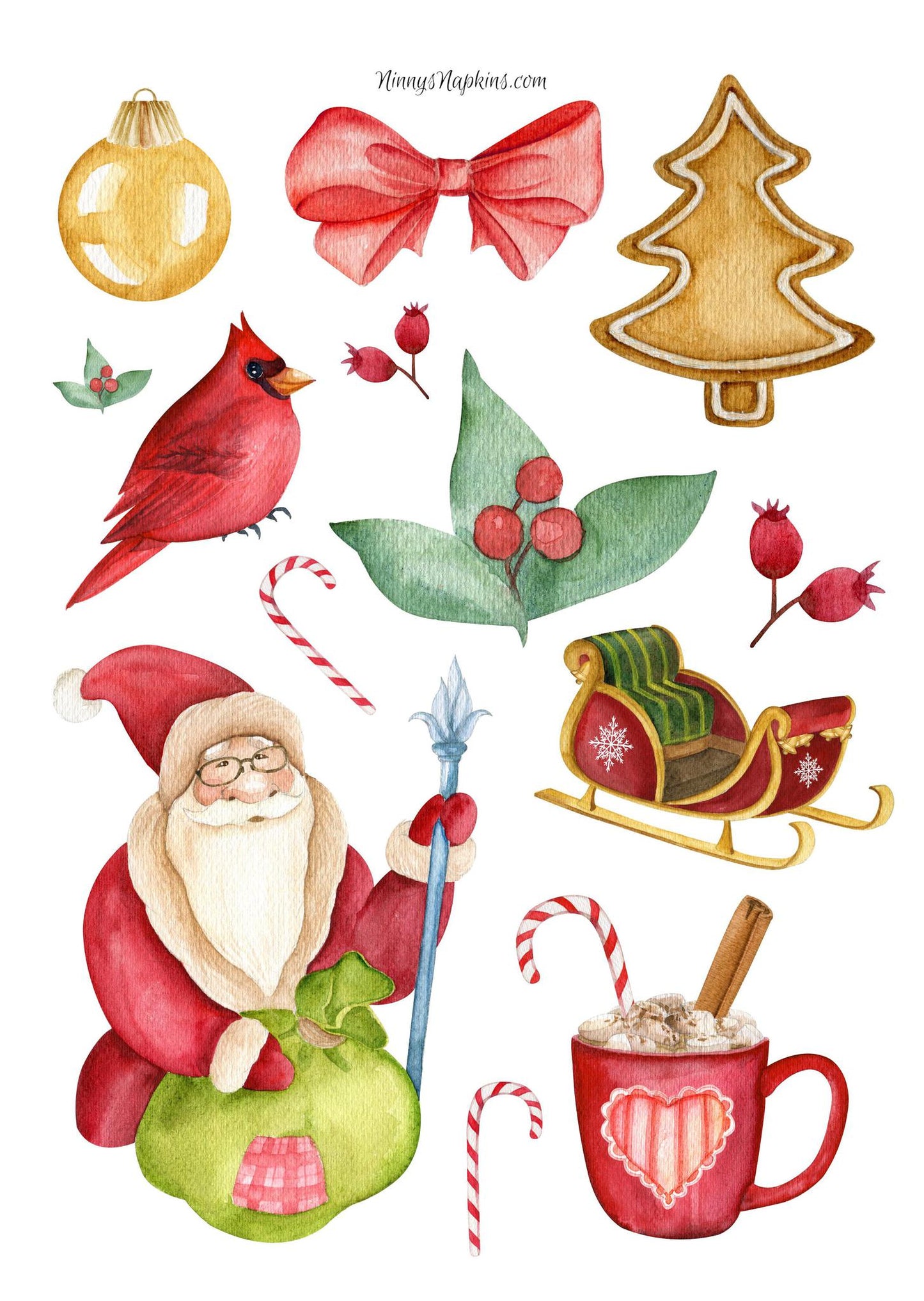 Ninny's Rice Paper A4 - Winter Elements II