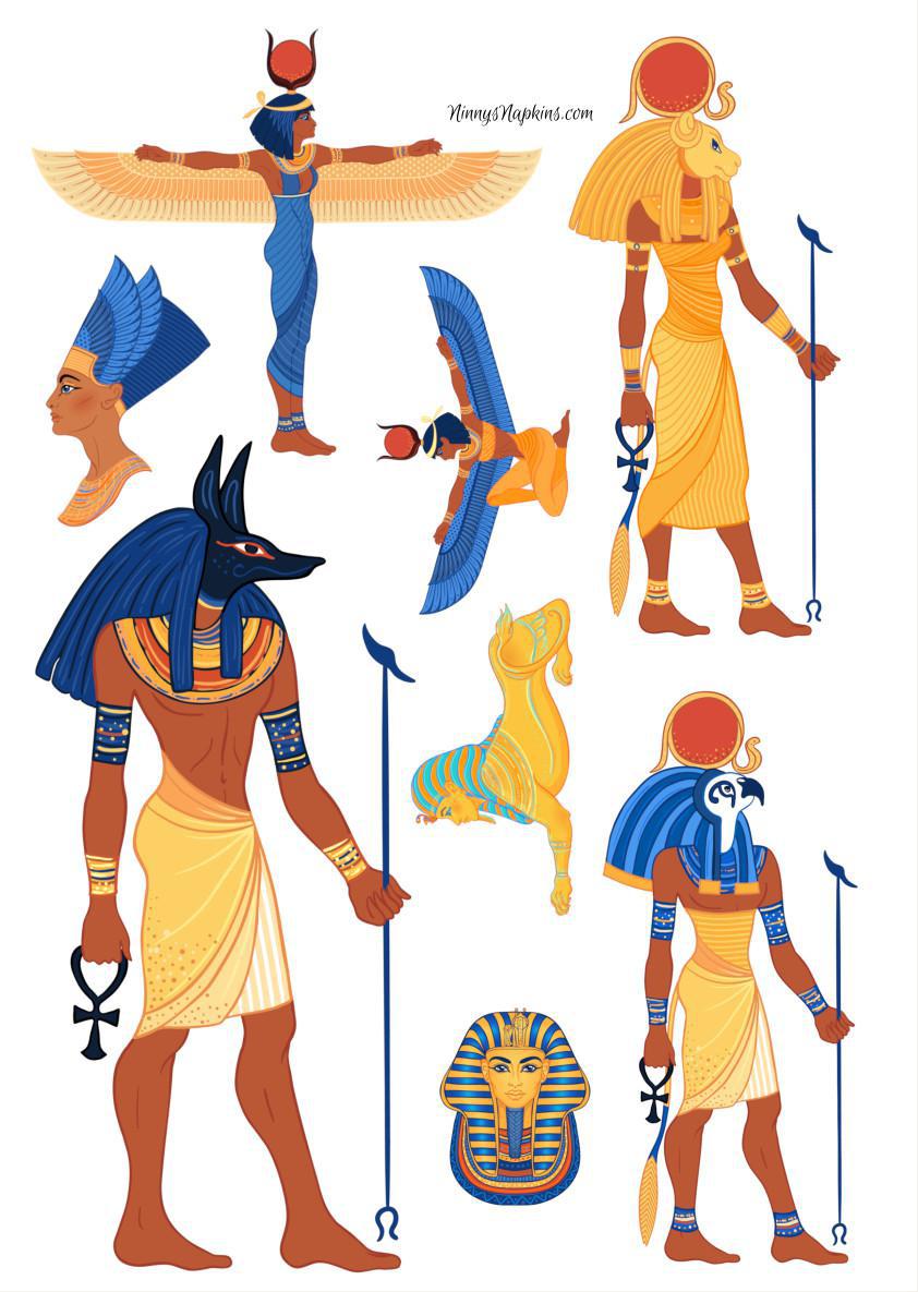 Ninny's Rice Paper A4 - Egyptian Elements III