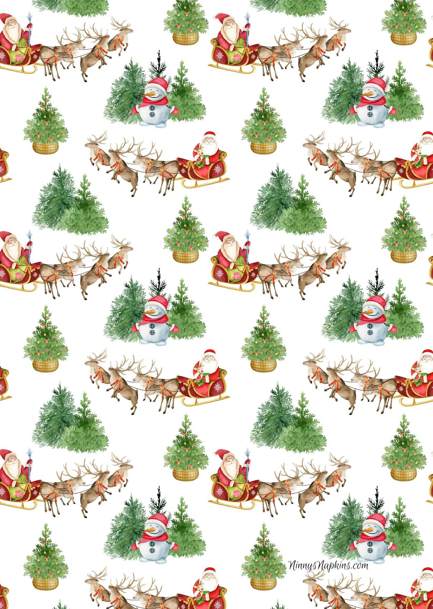 Ninny's Rice Paper A4 - Santa & Friends