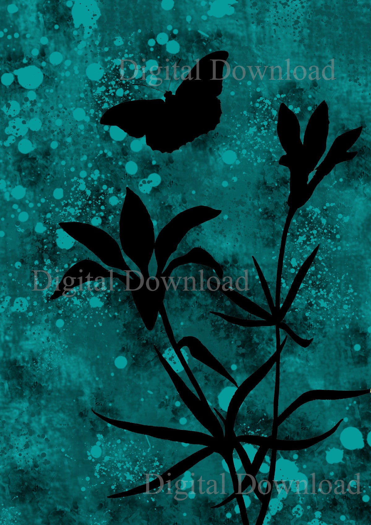 Ninny's Garden in Twilight Digital Download A4