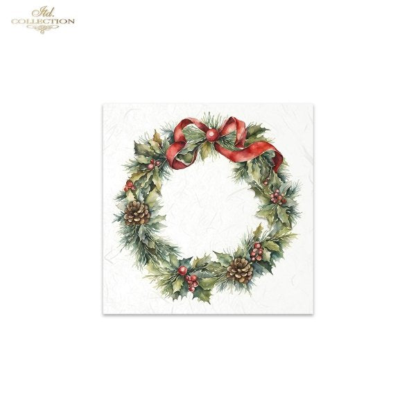 ITD Mini Collection Rice Paper Set - Winter Wreaths II