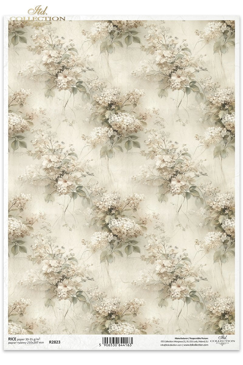 Decoupage Rice Paper - Vintage Floral Bouquets