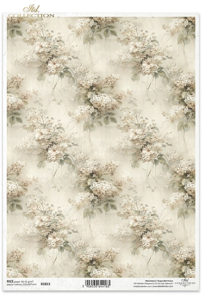 Decoupage Rice Paper - Vintage Floral Bouquets