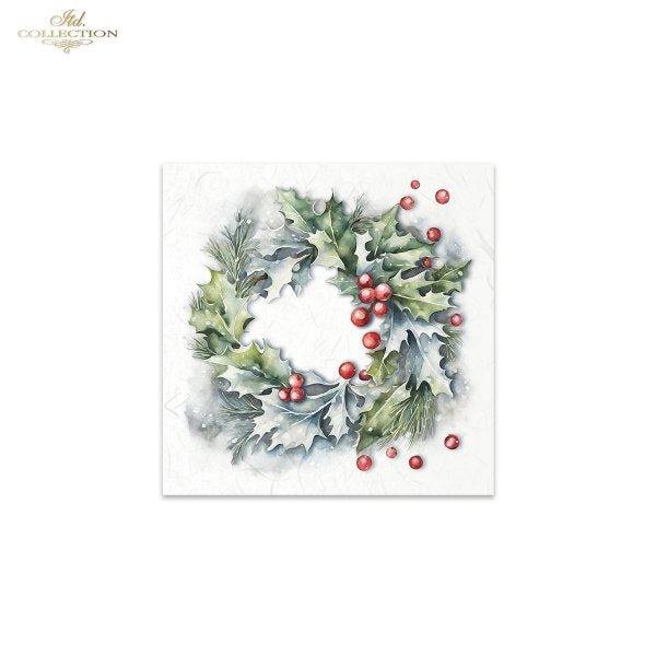 ITD Mini Collection Rice Paper Set - Winter Wreaths II