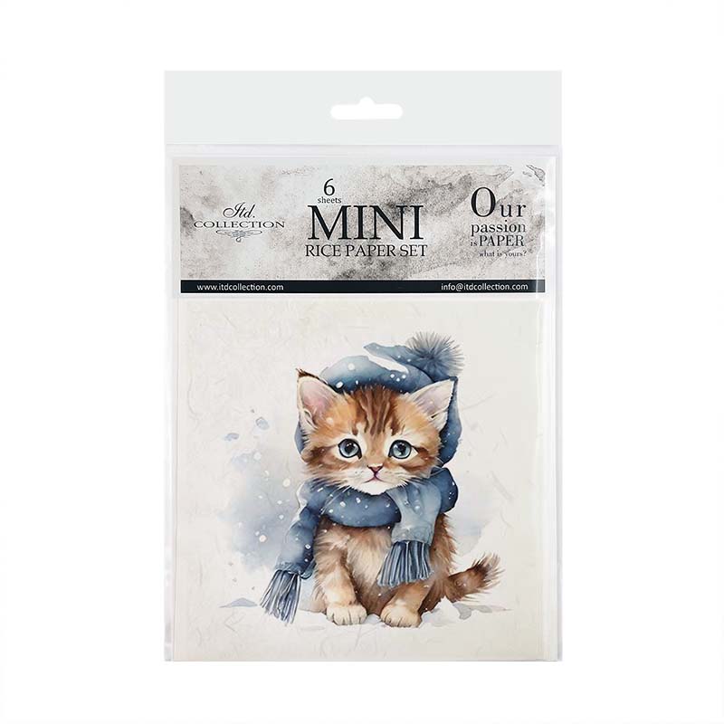ITD Mini Collection Rice Paper Set - Animals in Winter Costume III