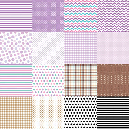 Stripes, Dots, and Plaids Patterned Paper Pack