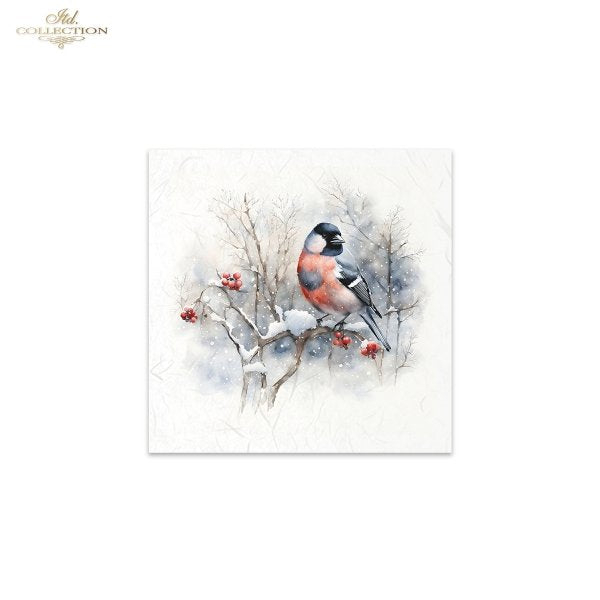 ITD Collection Mini Rice Paper Set - Winter Birds