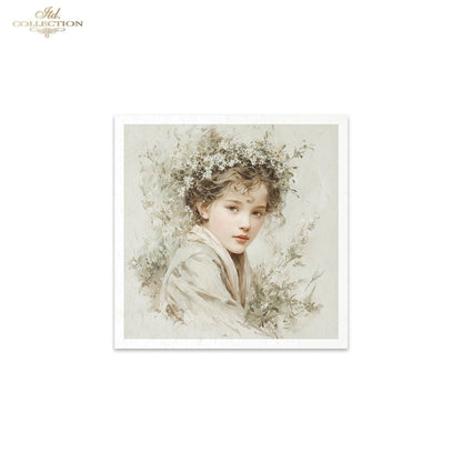 Decoupage Rice Paper Mini Set - Flower Girls