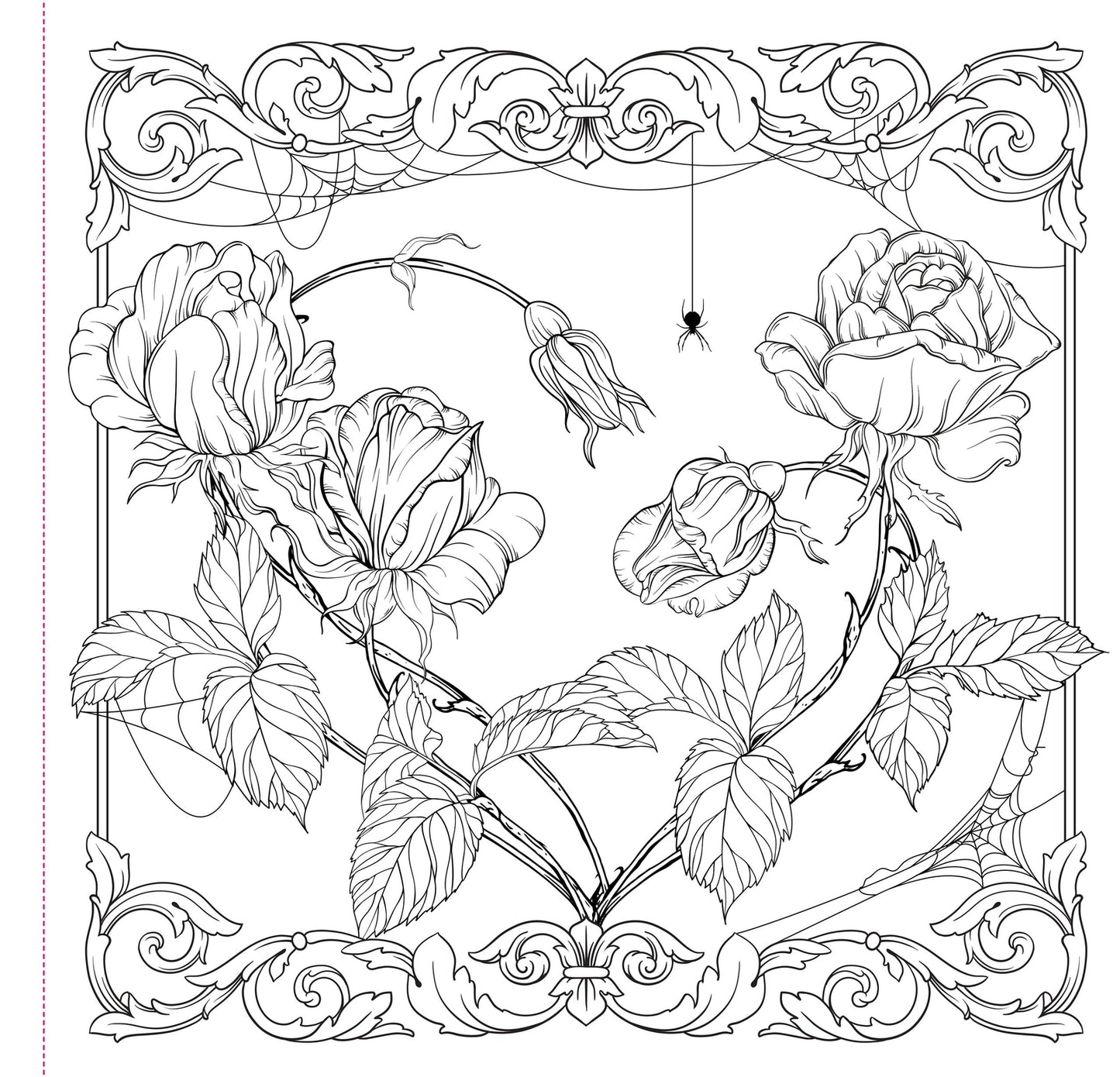 Goth Garden Artist's Coloring Book